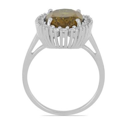 BUY NATURAL FLUORITE GEMSTONE BIG STONE RING IN STERLING SILVER